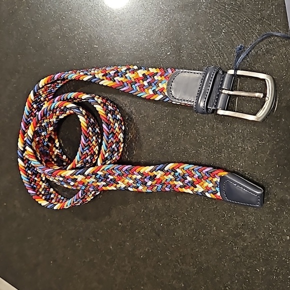 ANDERSON'S Paracord Woven Belt ~ Classic Rainbow 42 NWT - Picture 6 of 14